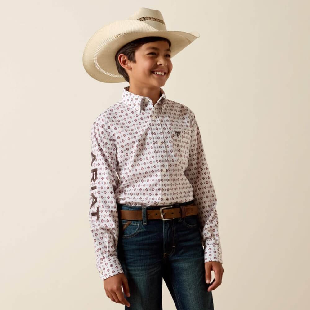 Ariat Boys Team Dallas Shirt White - 10073649
