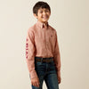 Ariat Boys Team Dixon Classic Fit Shirt Ketchup Geo Print/Fudge - 10079373