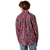Ariat Boys Trapper Diamond Print Shirt Maroon - 10071681