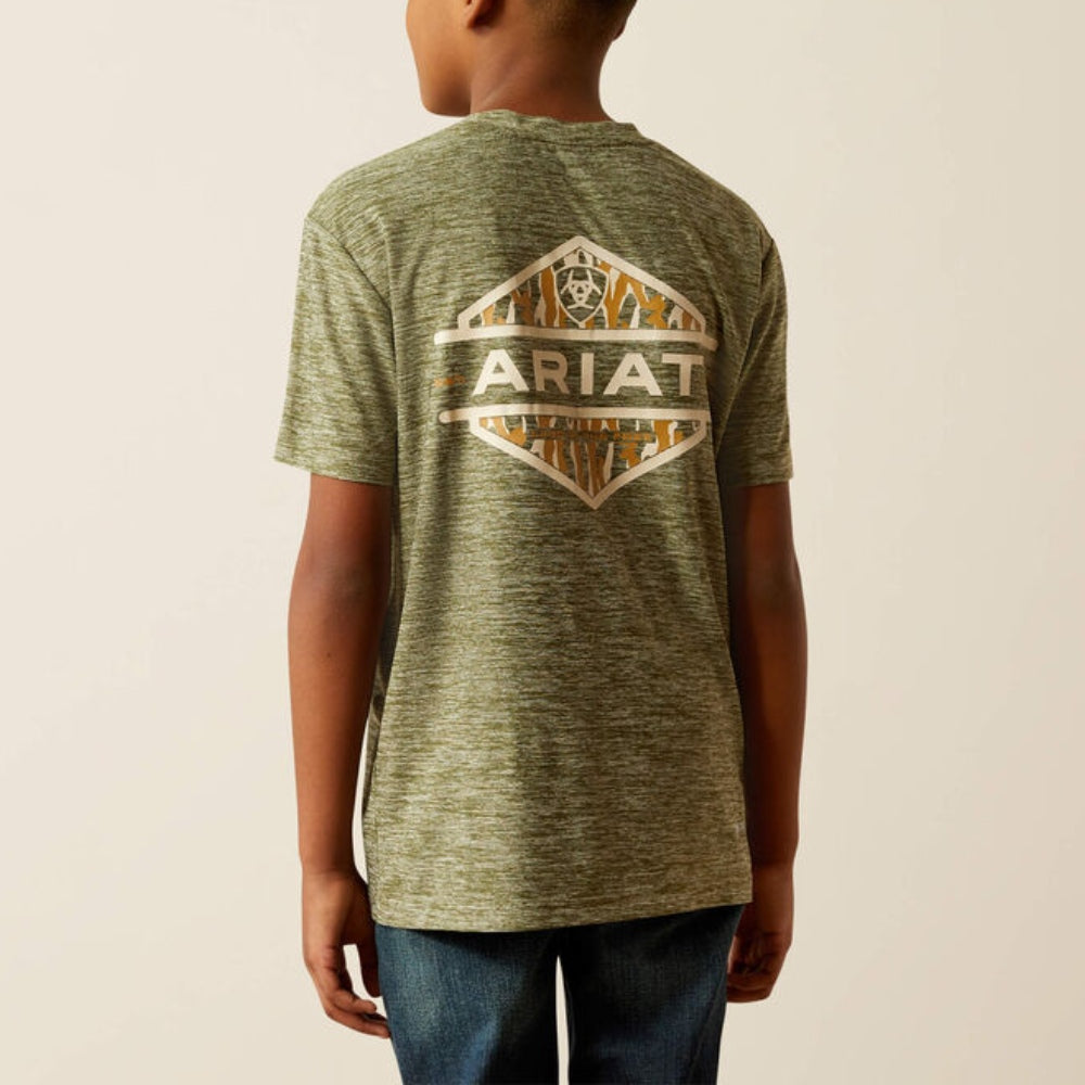 Ariat Boys Tree Bark Camo Charger T-Shirt