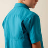 Ariat Boys VentTEK Outbound Shirt Blue Moon Turquoise - 10073499