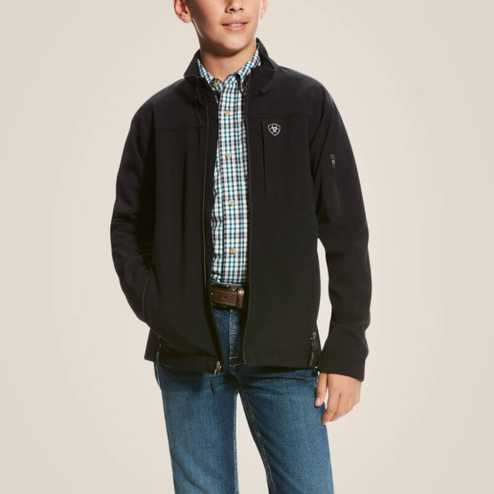 Ariat Boys Vernon 2.0 Black Softshell Jacket Black - 10024057