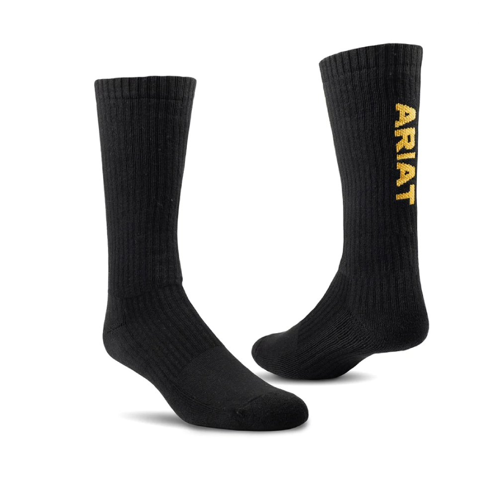 Ariat Cotton Mid Calf 3 Pack Socks - AR2294