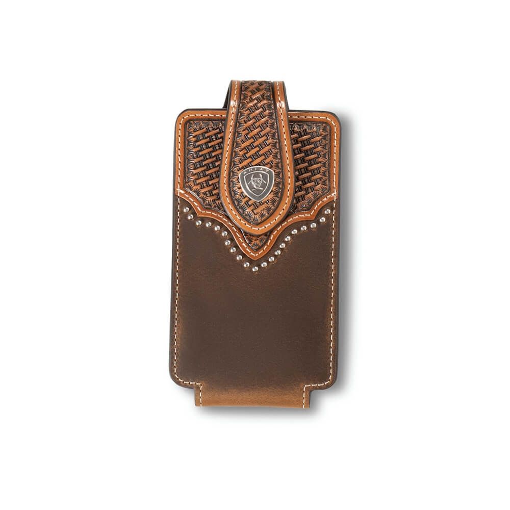 Ariat Genuine Leather Cell Phone Case Brown - A0603902