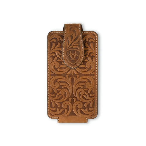 Ariat Genuine Leather Cell Phone Case Medium Brown - A0604144