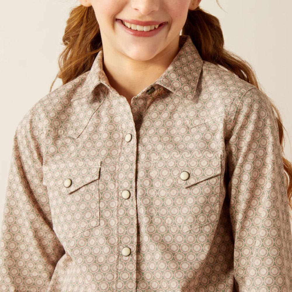 Ariat Girls Bella Printed Shirt