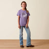 Ariat Girls Dirt is Glitter T-Shirt Lavender - 10078381