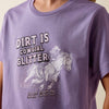 Ariat Girls Dirt is Glitter T-Shirt Lavender - 10078381