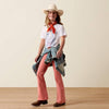 Ariat Girls Horseshoe Western Collage T-Shirt White - 10078387