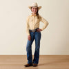 Ariat Girls Kirby Shirt Cornhusk - 10073492