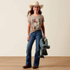 Ariat Girls Western Collage T-Shirt Tan - 10078385