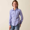 Ariat Girls Western Motifs Shirt Lavender - 10073448
