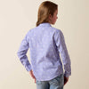 Ariat Girls Western Motifs Shirt Lavender - 10073448