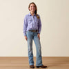 Ariat Girls Western Motifs Shirt Lavender - 10073448