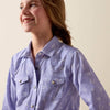 Ariat Girls Western Motifs Shirt Lavender - 10073448