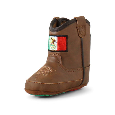 Ariat Infant Lil' Stompers Mexico Flag Western Boots (Sizes: 0 - 4) - A442002702