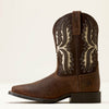 Ariat Kids Driftwood Wide Square Toe Western Boots Earth/Royal Chocolate - 10080273