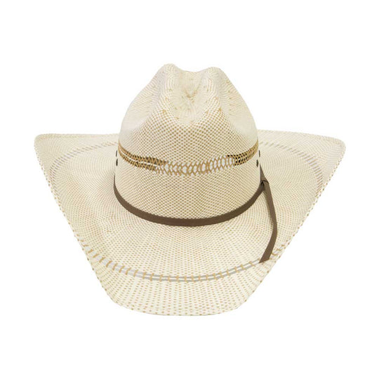 ARIAT Chapeau de cowboy Bangora 2 tons à bord ouvert pour homme, Naturel/ marron clair