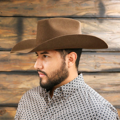 Ariat Mens 2X Wool Two Cord Hatband Pin Felt Hat - A7520247