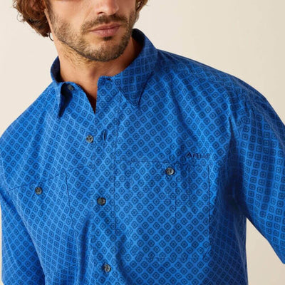 Ariat Mens 360 Airflow Blue Shirt