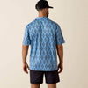 Ariat Mens 360 Airflow Polo Shirt Blissful Blue - 10073509
