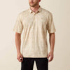 Ariat Mens 360 Airflow Polo Shirt Creme Brulee - 10071473