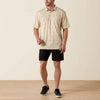 Ariat Mens 360 Airflow Polo Shirt Creme Brulee - 10071473