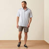 Ariat Mens 360 Airflow Polo Shirt Eileen Grey - 10073508