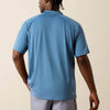 Ariat Mens AC Classic Fit Polo Shirt Captain's Blue - 10071427
