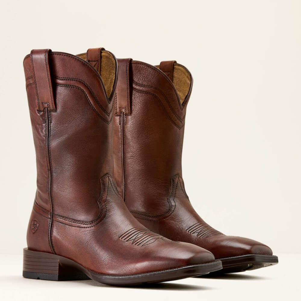 Ariat Mens Alden Wide Square Toe Western Boots Honey Bee - 10074244