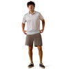 Ariat Mens All Over Print Fitted Polo Shirt White Geo - 10076067