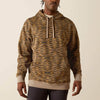 Ariat Mens All Over Print Hoodie Khaki Southwest - 10062818