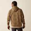 Ariat Mens All Over Print Hoodie Khaki Southwest - 10062818
