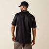 Ariat Mens All Over Print Polo Shirt Black - 10073472