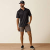 Ariat Mens All Over Print Polo Shirt Black - 10073472