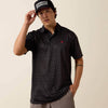 Ariat Mens All Over Print Polo Shirt Black Multi Geo Print - 10076069