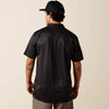 Ariat Mens All Over Print Polo Shirt Black Multi Geo Print - 10076069