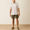 Ariat Mens All Over Print Polo Shirt Moonbeam - 10071496