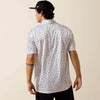 Ariat Mens All Over Print Polo Shirt White - 10073470