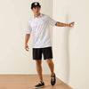 Ariat Mens All Over Print Polo Shirt White - 10073470