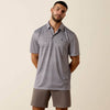 Ariat Mens All Over Print Polo Shirt White Geo - 10073471
