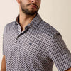 Ariat Mens All Over Print Polo Shirt White Geo - 10073471