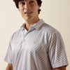 Ariat Mens All Over Print Polo Shirt White Multi - 10076068