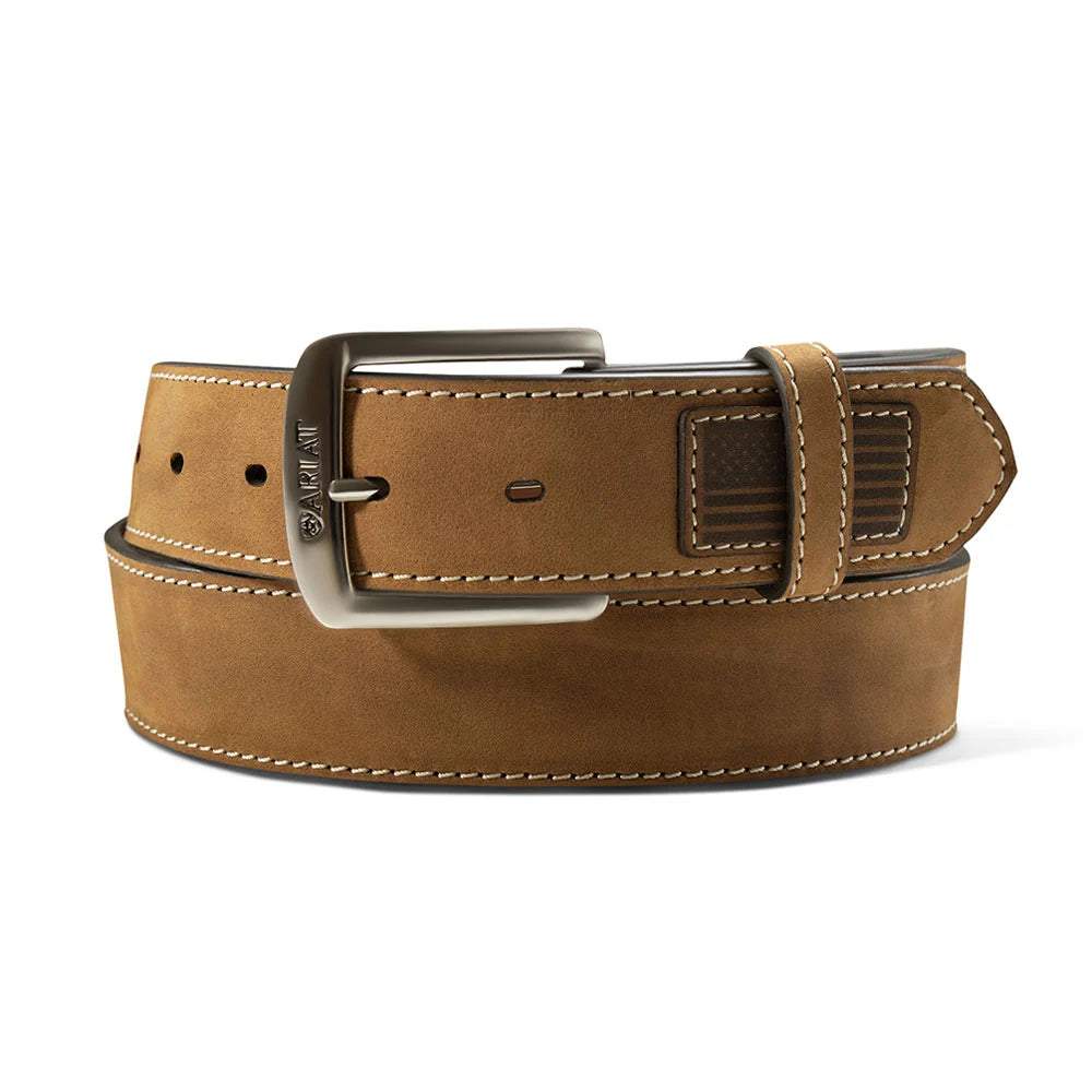 Ariat Mens American Flag Leather Belt - A1043502