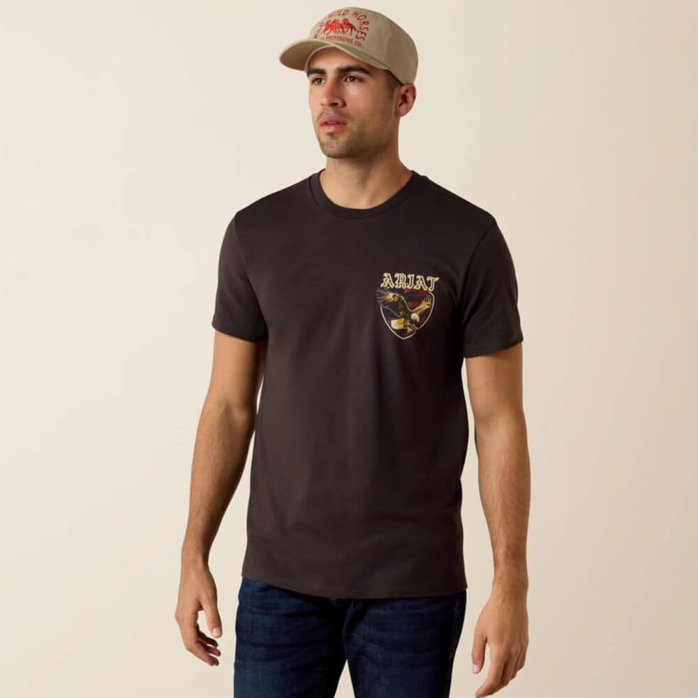 Ariat Mens American Talon T-Shirt Vintage Black - 10080627