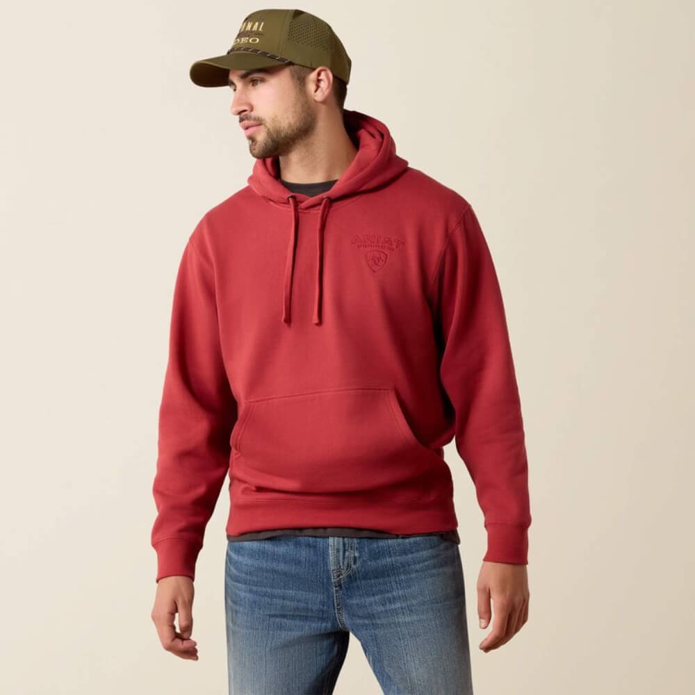 Ariat Mens Archstar Hoodie Brick Red - 10079524