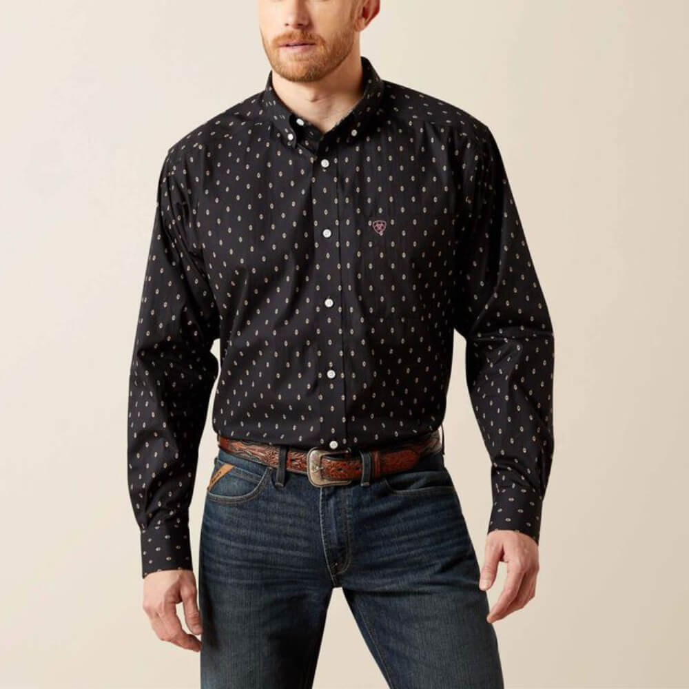 Ariat Mens Asher Classic Fit Shirt Black - 10065780