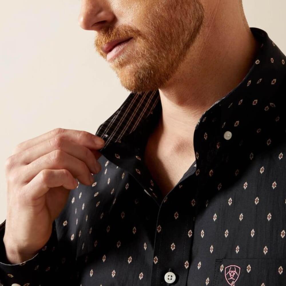 Ariat Mens Asher Classic Fit Shirt Black - 10065780