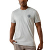 Ariat Mens Banner Badge Graphic T-Shirt Grey Heather - 10073956