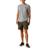 Ariat Mens Banner Badge Graphic T-Shirt Ice Berg Grey - 10073955